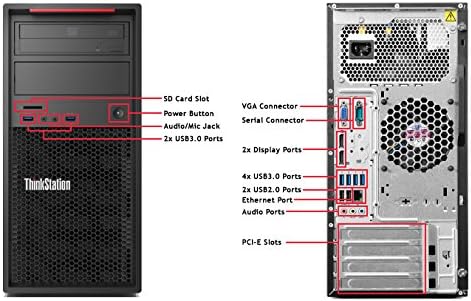 Lenovo ThinkStation P300 Intel I7 Quad Core 3.6Ghz, 32GB DDR3 Ram, 6TB HDD + 512GB SSD HDD, Windows 7 Pro +Windows 8.1 License (free upgrade to windows 10)