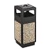 Safco Products - Safco - Canmeleon Ash/Trash Receptacle, Square, Aggregate/Polyethylene, 15 gal, Black - Sold As 1 Each - Adds beauty and serviceability to "first impression" areas. - Won't chip or dent. - UV inhibitors limit fading in sunlight. - Adaptable for anchoring and weighting devices. - Uses standard 32" X 44" trash bags.
