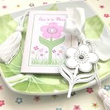 Love is in Bloom Flower Bookmark (Set of 96) - Baby Shower Gifts & Wedding Favors