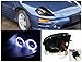Spec-D Tuning LHP-ELP00JM-ABM Mitsubishi Eclipse JDM Crystal Black Dual Halo Projector Headlights