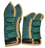 Full Length Set of Four Horse Shipping Boots Hunter Green