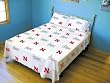 Nebraska Printed Sheet Set Full -White - Nebraska Cornhuskers