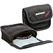Adorama Slinger Filter Pouch "A" Holds Three 58mm Round or Three "A" Series Square Filters, Black.