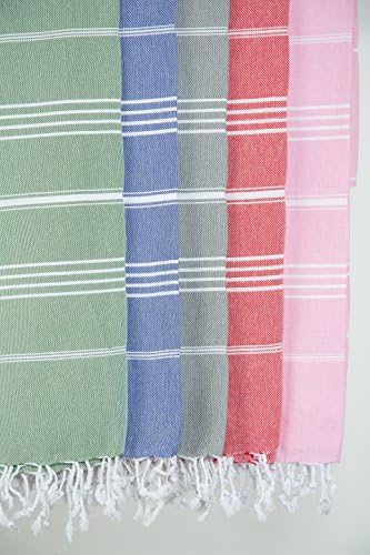 Basic Layers 100% Cotton Pestemal Turkish Bath Towel, 37x70", Grey