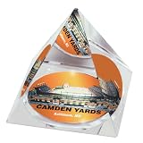 MLB Baltimore Orioles Camden Yards Crystal Pyramid Paperweight