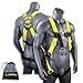 KwikSafety (Charlotte, NC) TORNADO 1D Fall Protection Full Body Safety Harness | OSHA ANSI Industrial Roofing Tool Personal Protection Equipment | Construction Carpenter Scaffolding Contractor