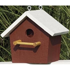 Simple Birdhouse. So Simple, Yet so Quaint. This Amish Country Collectible Wooden Birdhouse Is for the Bird Lover That Wants a Simple Country Birdhouse. No Fancy Bells or Whistles, Just a Comfortable Place for Their Feathered Friends to Nest. Measures 6 3/8" W X 6 1/4" D X 8 1/2" H.