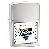 Zippo San Diego Padres Brushed Chrome Lighter