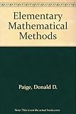 Elementary mathematical methods