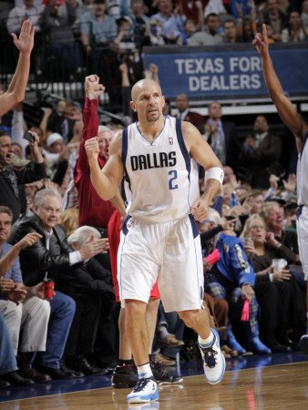 New Jersey Nets v Dallas Mavericks: Jason Kidd Photographic Poster Print by Glenn James, 48x64