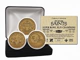 NFL New Orleans Saints Super Bowl XLIV Champions Bronze 3 Coin Set