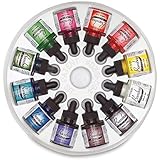 Dr. Ph. Martin's Bombay India Ink Bottles, 1.0 oz, Set of 12 (Set 1)