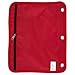 Five Star Zipper Pouch, Pencil Pouch, Pen Holder, Fits 3 Ring Binders, Red / Gray (50642BE7)