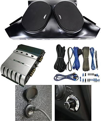 SSV Works Polaris RZR, RZR-S, RZRXP, Complete 2 Speaker Overhead Stereo Package with 6x9" Speakers and 300 watt Amplifier (NOT FOR 2014+ RZR1000 or 2015 RZR900)