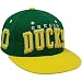 NCAA Zephyr Oregon Ducks Green-Yellow Superstar Snapback Hat