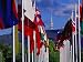 International Flag Display at Commonwealth Place and Telstra Tower on Black Mountain Photographic Poster Print by Richard I'Anson, 16x12