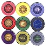 Spaydz Ein kompletter Mustersatz der 9 Keramik Poker Chips