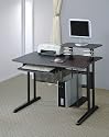 Black Metal Home Office Computer Workstation Desk