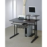 Black Metal Home Office Computer Workstation Desk by visiondecor Furniture