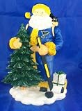 St Louis Blues Santa Figurine