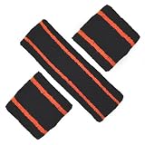 GOGO™ Thick Two Color Stripe Sweatband Set GOGO™ Thick Two Color Stripe Sweatband Set