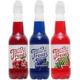 VICTORIO Shaved Ice/Snow Cone Syrup, Cherry, Blue Raspberry, Watermelon 3PK