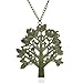 JEWELRIESHOP Lady Assorted Classic Vintage-Looking Bronze Dragonfly Floral Long Chain Pendant Necklace