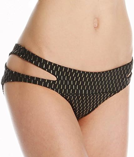 Aerin Rose Gold Bar X-Cut Out Brief Swim Bottom (B486GOB) S/Gold Bar