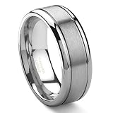 Tungsten Carbide Wedding Band Ring Size 6-14