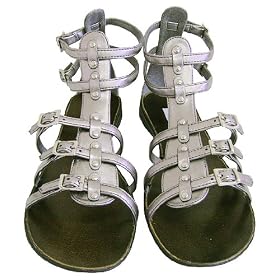Steve Madden Crownn Pewter Gladiator Sandals
