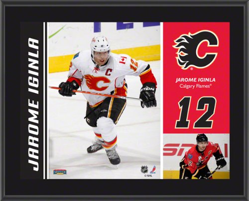 Jarome Iginla Plaque | Details: Calgary Flames, Sublimated, 10x13, NHL Plaque