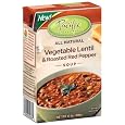 BUY : Pacific Natural Foods All Natural Vegetable Lentil and Roasted Red Pepper Soup, 17.6-Ounce Boxes (Pack of 12)