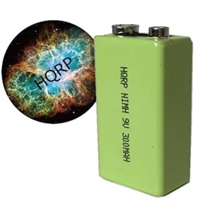 Click here to buy HQRP 9V 300 mAh NiMH 9-Volt Rechargeable Paintball Radio Control Toys Metal Detector High Capacity....