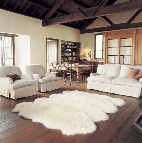 Bowron Longwool Sheepskin Rug - Octo - Ivory On Sale
