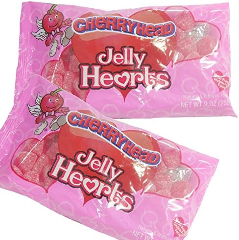 Ferrara CherryHead Jelly Hearts (2) 9 oz Bags