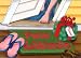 HAWAIIAN CHRISTMAS CARDS MELE KALIKIMAKA DOORMAT