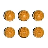 6 Porcupine Massage Balls Approx. 3" Diameter Yellow