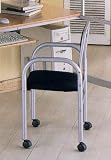 Rolling Computer Chair with Silver Finish By Coaster