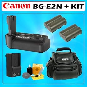 Canon BG-E2N Battery Grip for the Canon 40D - 30D - 20D w/ Accessory Kit