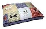 Petmate Quilted Applique Dog Bed, Classic Dog Motif, 27-Inch by 36-Inch