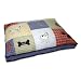 Petmate Quilted Applique Dog Bed, Classic Dog Motif, 27-Inch by 36-Inch