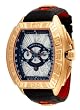 Adee Kaye #AK7230-MRG Men's Oversized Big Numerals Leather Band Chronograph Watch
