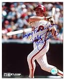 Mike Schmidt Philadelphia Phillies Autographed 8x10 Photograph with Happy Fathers Day Inscription