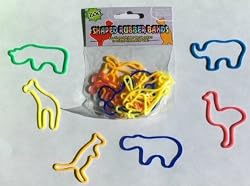 Zoo Shaped Silly Rubber Bands Bandz- lot of 72 Bandz (Zoo)