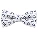 Star of David by Wild Ties white silk pretied bowties