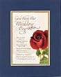 For Romance - God Bless Our Wedding Day . . . 8 x 10 Inches Biblical/Religious Verses set in Double Beveled Matting - A Timeless and Priceless Poetry Keepsake Collection