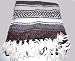 Large gray/white/burgandy Mexican Blanket, Throw Rugs, Yoga meditation mats