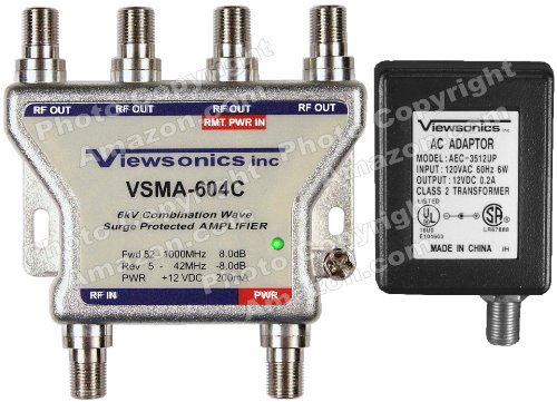 Viewsonics vsma-604c 4-port professional cable tv hdtv …