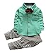 XUNYU Baby Boys Infant Toddler Pants Clothing Sets Button Down T Shirt