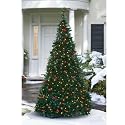 Pre-Lit Pull-Up Christmas Tree, Clear